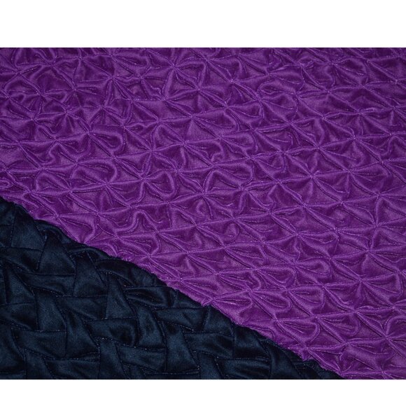 Glitterville  Christmas Tree Skirt Studios Pleated Velvet Gold Fringe - Picture 3 of 8